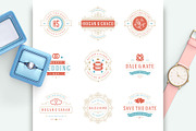 18 Wedding Logos and Badges, a Branding & Logo Template by Vasya Kobelev (Thumbnail 4 of 12)