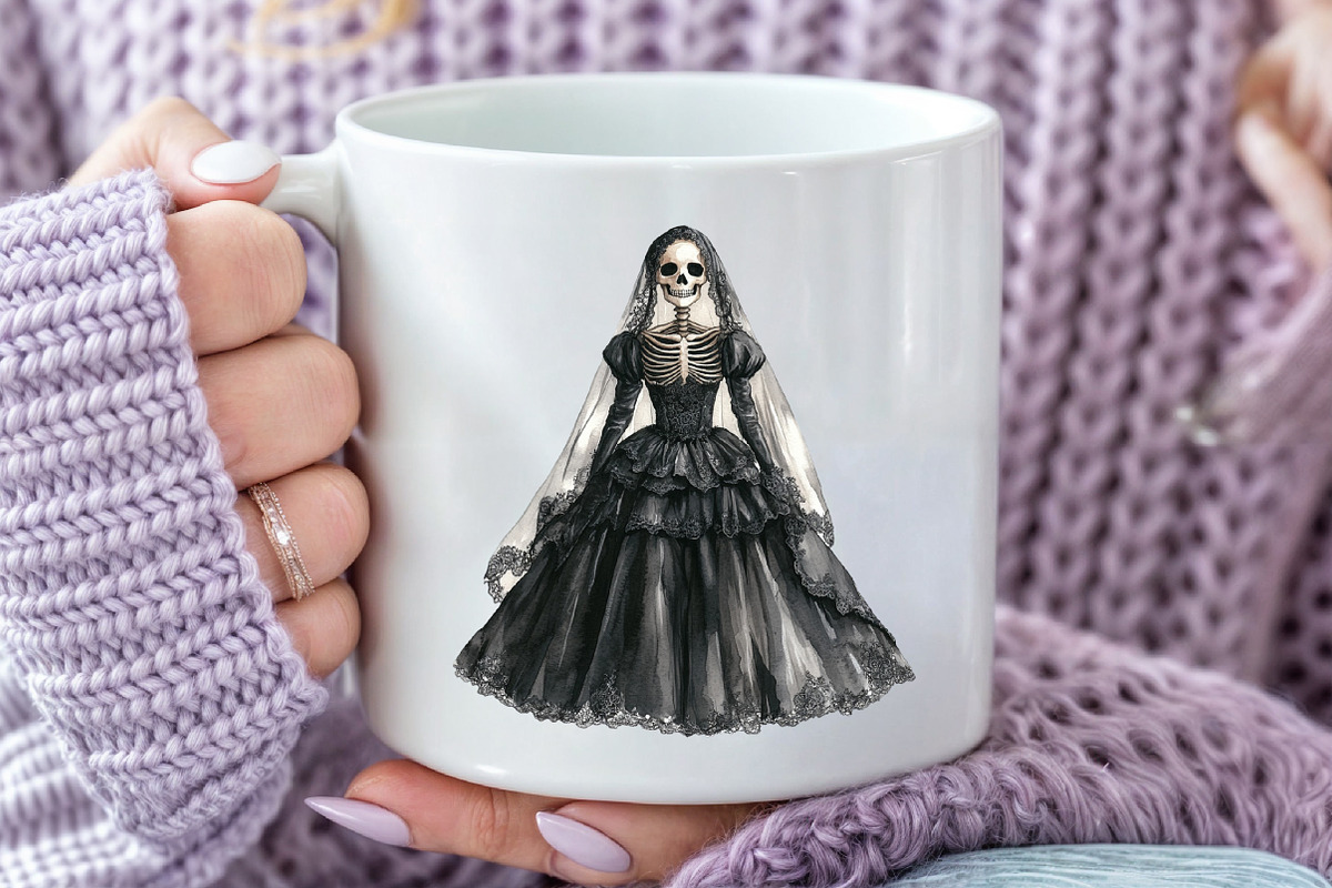 Halloween Skeletons Wedding Clipart, an Illustration by Pixels.Craft (Photo 6 of 7)