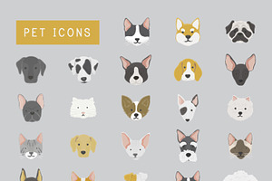 Cats and dogs icon collection, an Animal Illustration by rawpixel