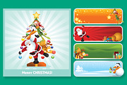 Fun Christmas Character Collage Set, an Illustration by Louis D. Wiyono (Thumbnail 1 of 3)