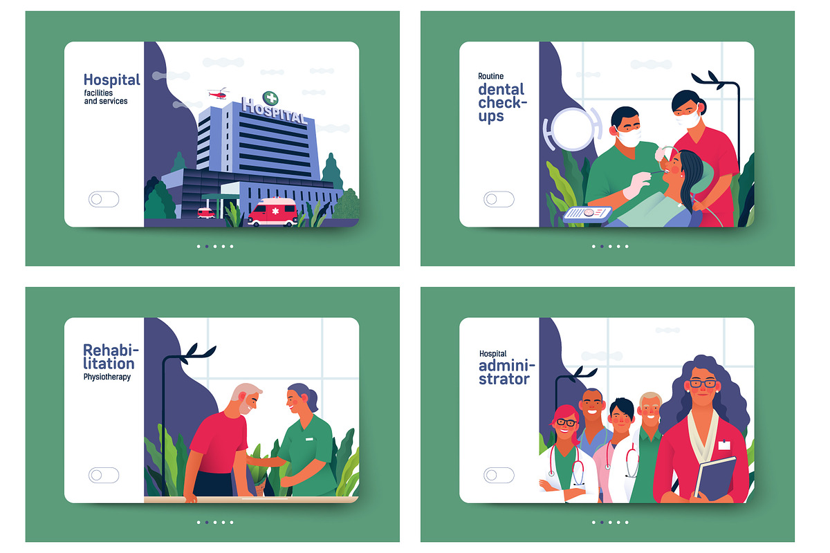 Part 2 Medical website illustrations, a Healthcare Illustration by Grivina's shop (Photo 31 of 37)