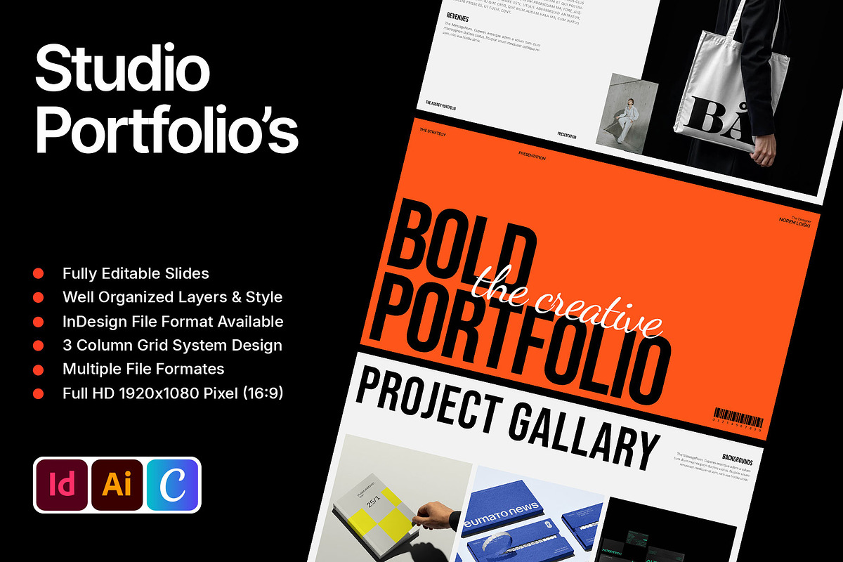 Creative Studio Portfolio Template, a Presentation Template by Devators (Photo 2 of 7)