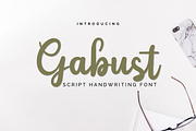 Gabust, a Script Font by twinstd (Thumbnail 1 of 10)