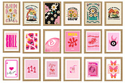 Trendy Pink Preppy Wall Art Prints, a Wallpaper Photo by Chipshpow Graphics (Thumbnail 10 of 10)