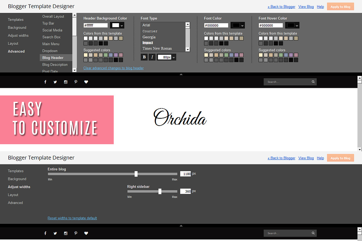 Blogger Template - Orchida, a Websites & App Template by Vefio Themes (Photo 2 of 4)