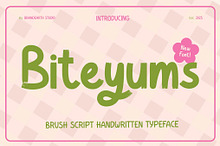 Biteyums – Playful Brush Script Font