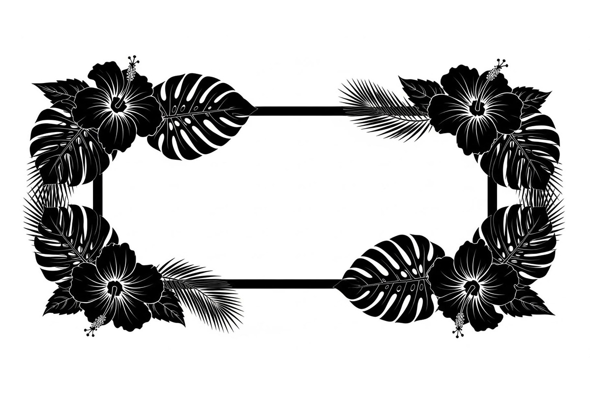 Floral Rectangle Frame SVG Bundle, an Illustration by jahid234 (Photo 31 of 31)