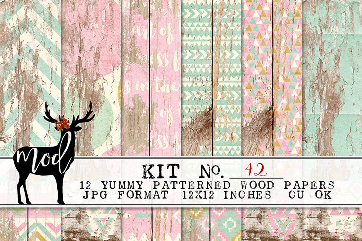 Background Paper Kit 42, a Pattern Graphic by Mod Paperie (Photo 1 of 2)