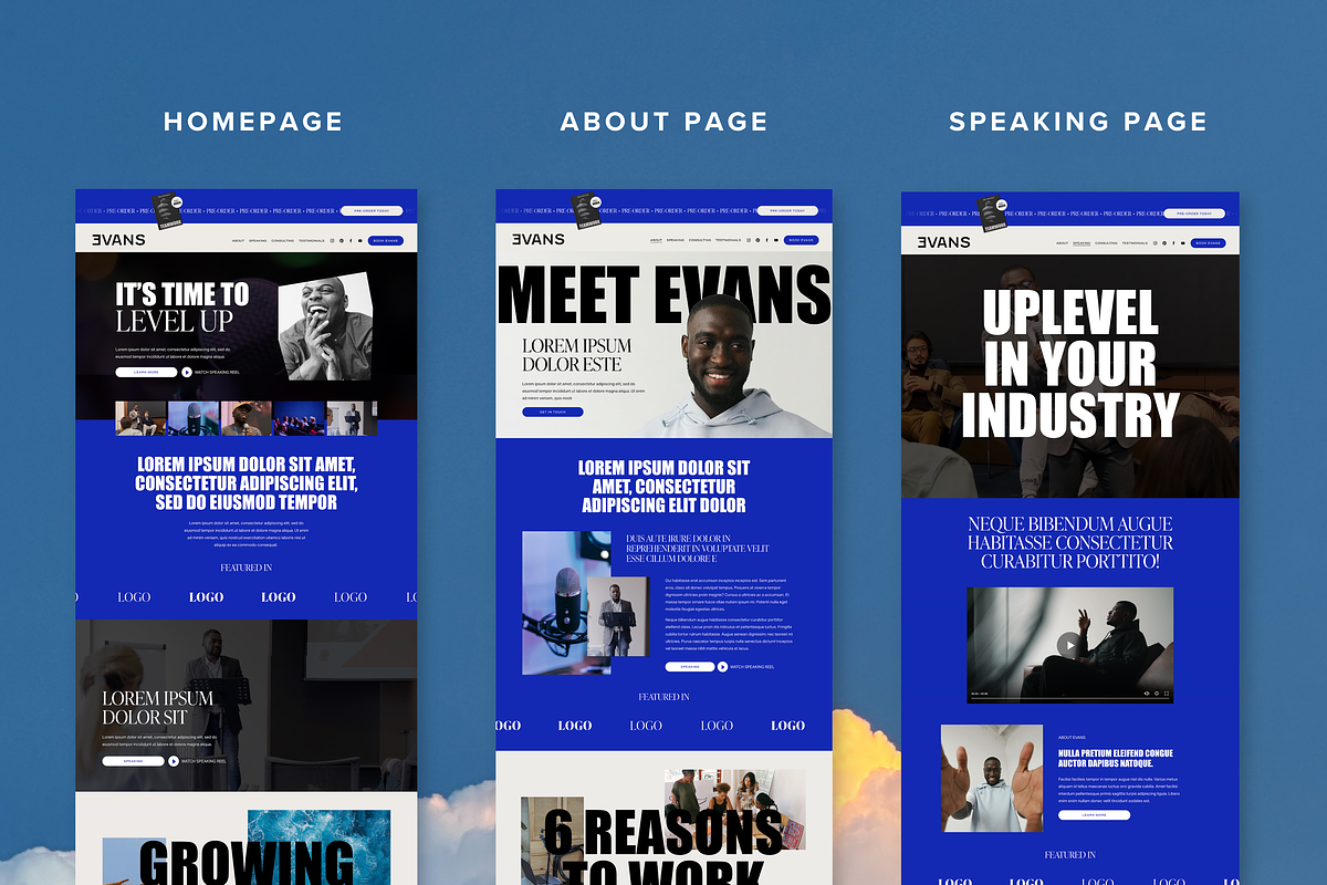 Masculine Coach Squarespace Template, a Squarespace Template by GoLive Website Templates (Photo 4 of 12)