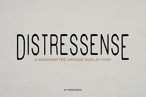 Distressense | Display Font