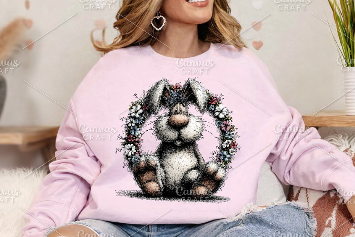 Watercolor Raster Bunny Clipart PNG, an Illustration by Canvas Craft (Photo 4 of 7)