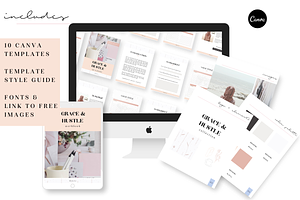 Grace & Hustle Workbook Canva Adobe