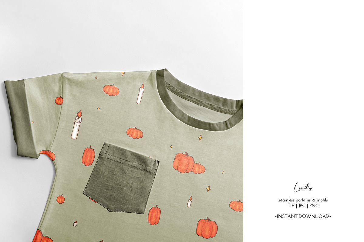 Autumn - seamless pattern & clipart, a Seasonal Illustration by Liiafis (Photo 11 of 13)