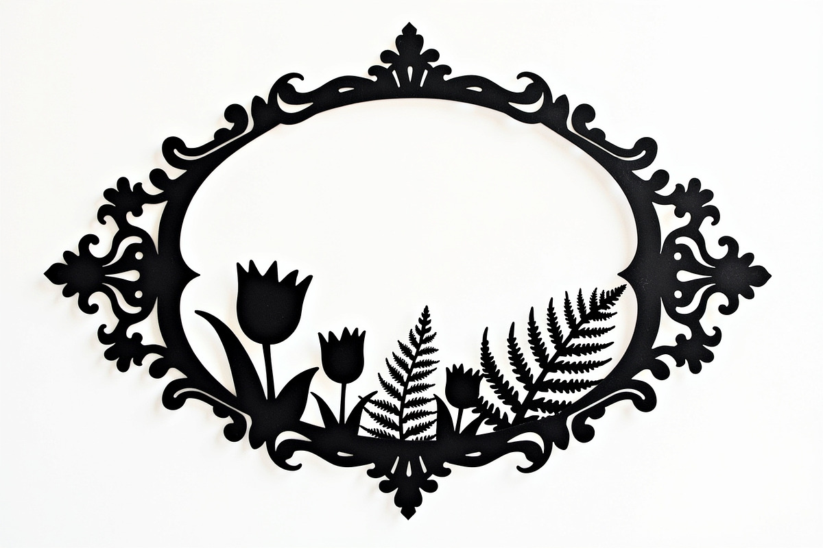 Intricate Silhouette Frame Pack, an Illustration by Creativeshirt (Photo 8 of 9)
