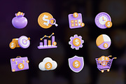 Finance 3D Icon, an Object Graphic by Artnivora.Std (Thumbnail 4 of 4)