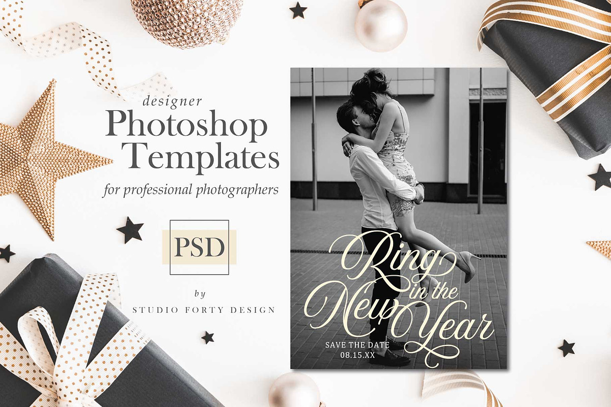 New Year Save the Date SD105, an Invitation Template by Studio Forty Design (Photo 1 of 5)