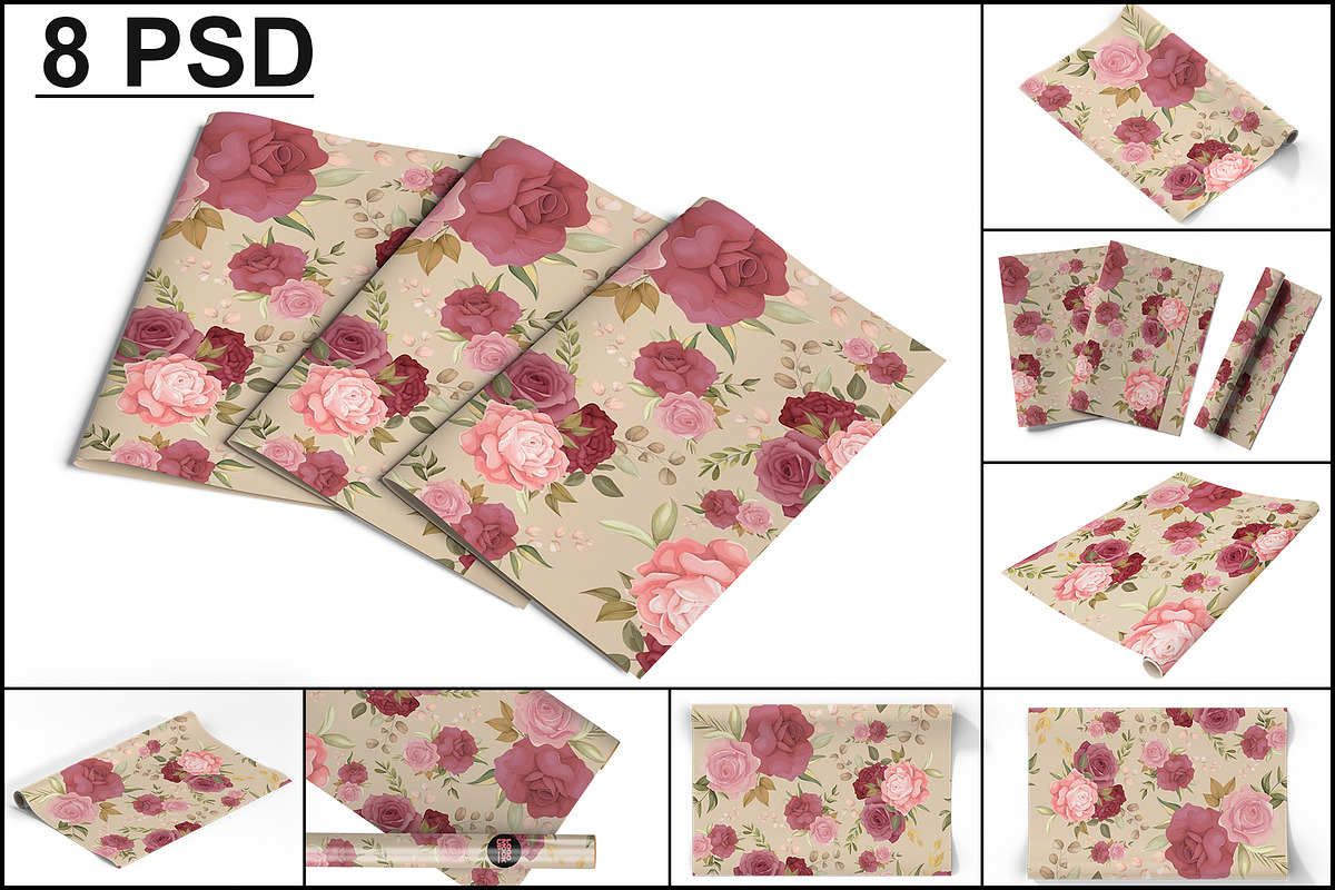 Gift Wrap Mockup, a Product Mockup by Mockupfit (Photo 1 of 12)