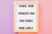 School Chalk | Script Font, a Script Font by Scratchones (Thumbnail 5 of 8)