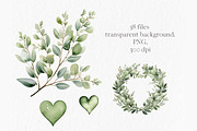 Watercolor greenery clipart, an Object Graphic by MyLittleMeow (Thumbnail 4 of 8)