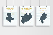 German States Maps | Poster, an Illustration by MaximGertsen (Thumbnail 3 of 10)