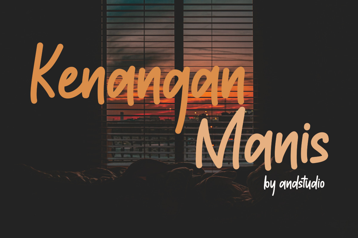 Kenangan Manis, a Handwritten Font by And Studio (Photo 1 of 9)