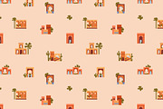 Morocco architecture set, background, a Decorative Illustration by Good Studio (Thumbnail 8 of 19)