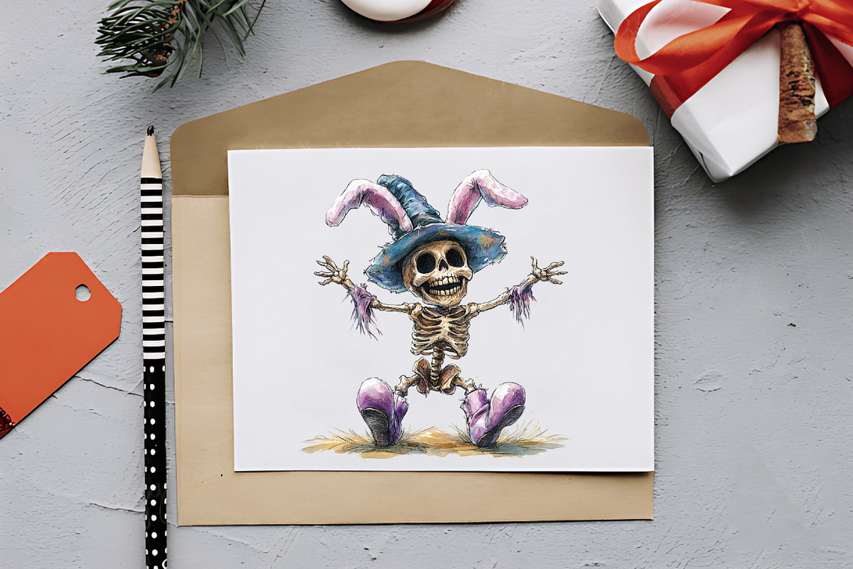 Halloween Funny Skeleton Sublimation, an Illustration by RobertsArt (Photo 4 of 7)