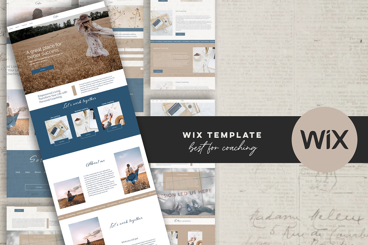 Premium Wix Template  Life Coaching, a Wix Template by Design House (Photo 19 of 20)