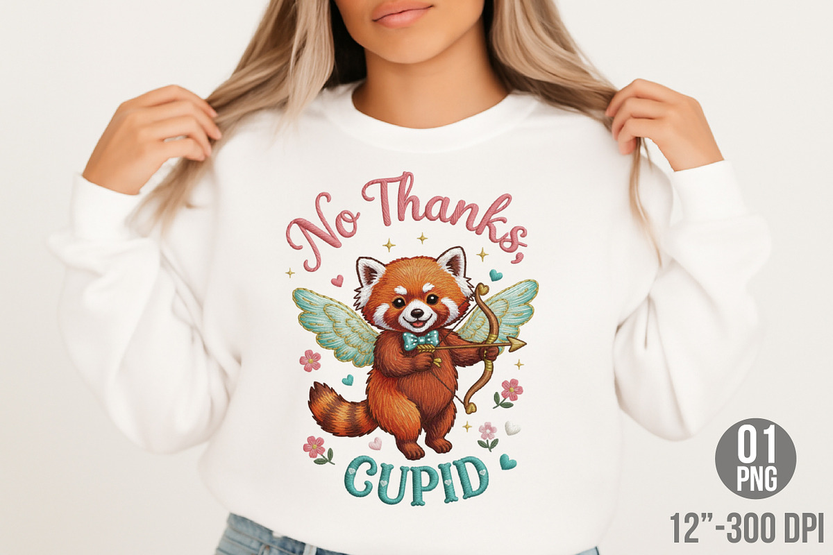 Not Today Cupid Funny, Valentine's, an Illustration by Designking (Photo 6 of 6)