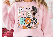 Hey Boo Retro Halloween PNG, a Seasonal Illustration by DreamCafeArt (Thumbnail 2 of 7)