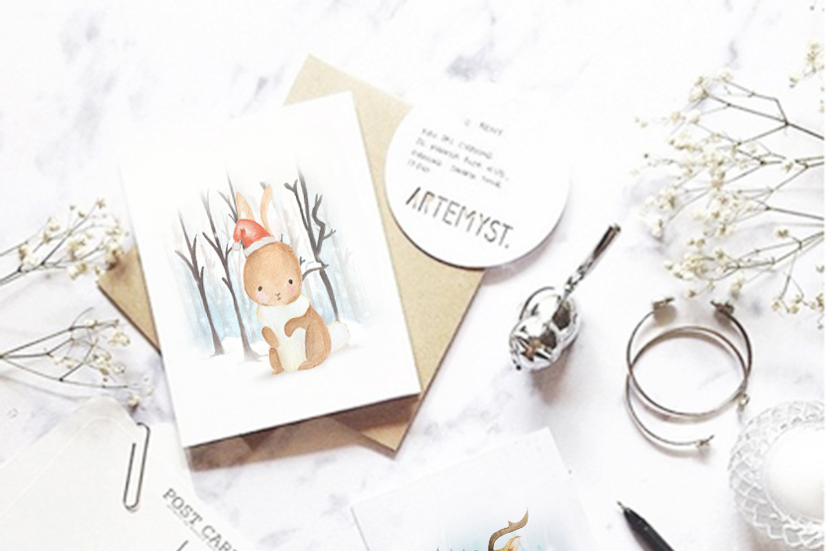 Woodland Animal Christmas Collection, an Animal Illustration by artemyst (Photo 2 of 4)