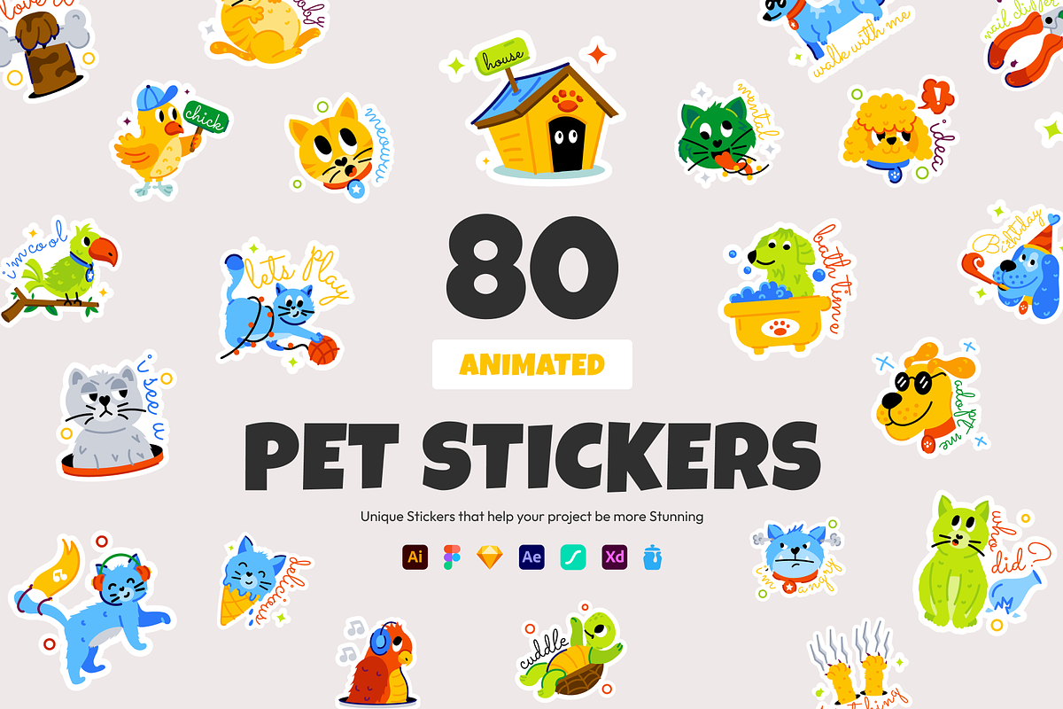 Pet Designs Packs, an Emoji Icon by Prosymbols (Photo 1 of 13)