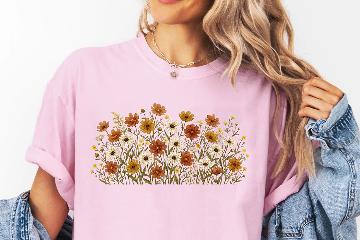 Wildflowers Png, Sublimation Designs, an Illustration by Designworld (Photo 4 of 4)