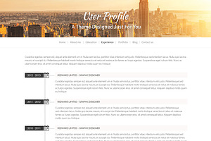 Profile WordPress Theme