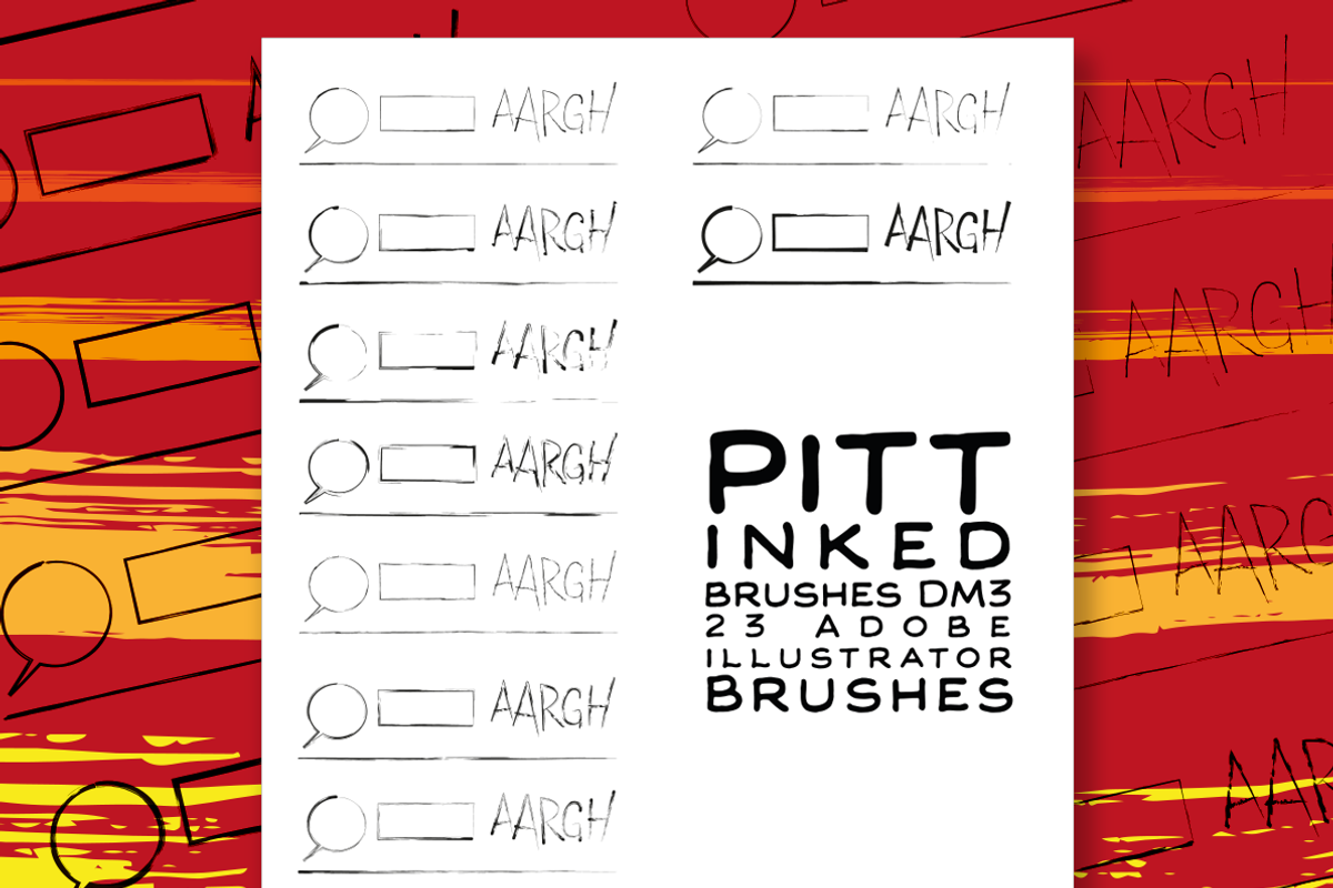 Pitt Inked Brushes DM3, a Brush Add-On by Pitt's Hand (Photo 3 of 6)