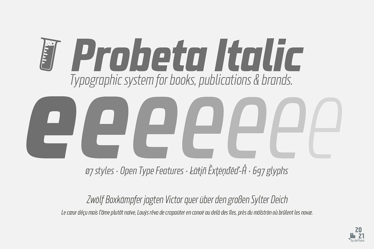 Probeta Sans Light & Italic -4 fonts, a Sans Serif Font by deFharo (Photo 4 of 8)