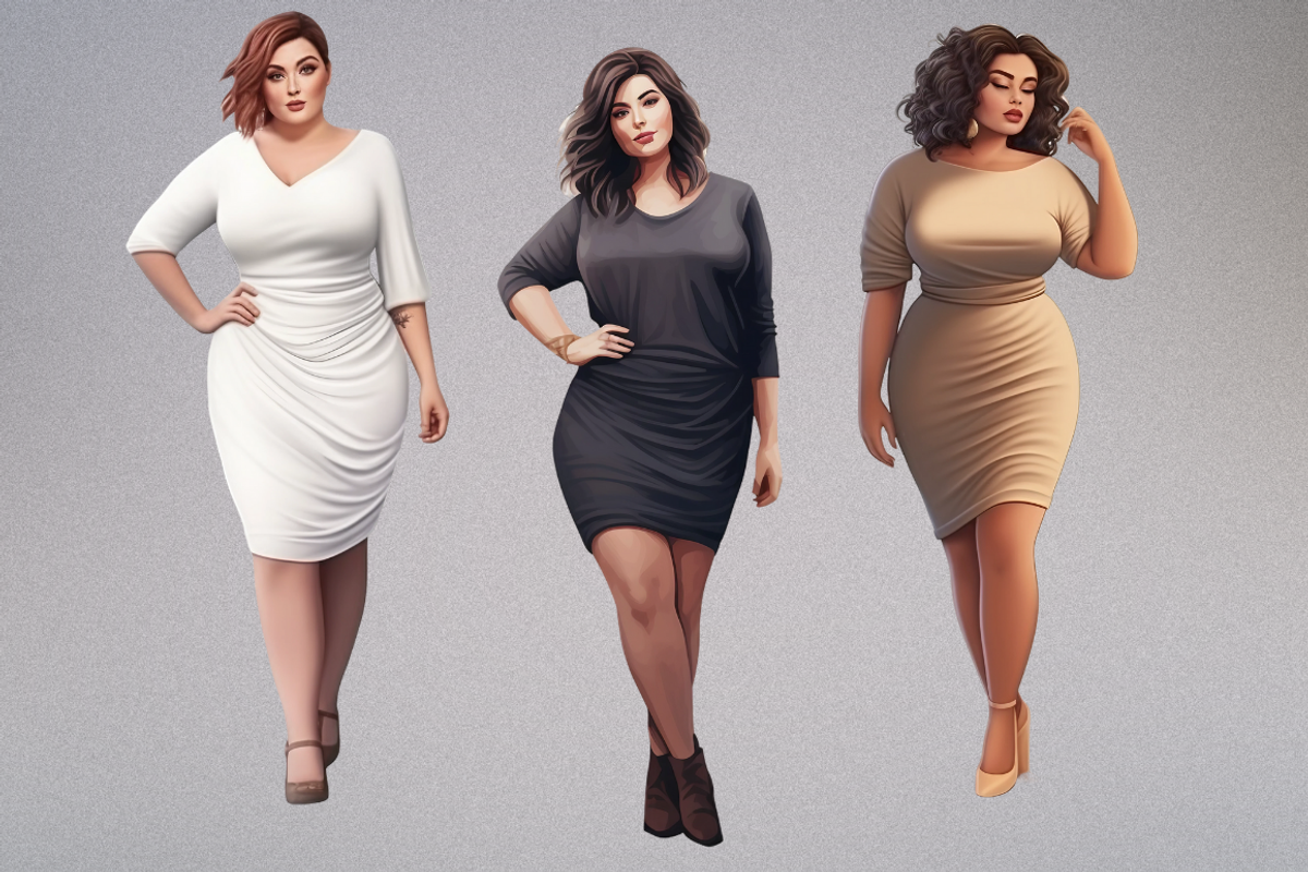 Curvy Girl Clipart Bundle, a Person Illustration by Mash Mash Stickers (Photo 9 of 9)