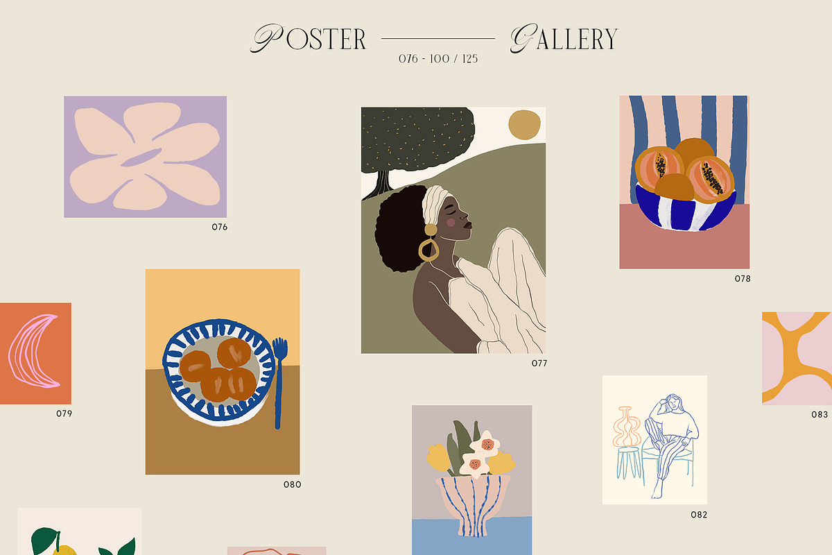 Modern Wall Art Posters Bundle, a Graphic by Ayya Studio (Photo 23 of 94)