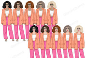 Boss Babe Clipart Bundle, a Person Illustration by GlamArtZhanna (Thumbnail 7 of 7)