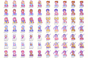 795 Diversity Avatars, an Outline Icon by Flat Icons (Thumbnail 5 of 15)