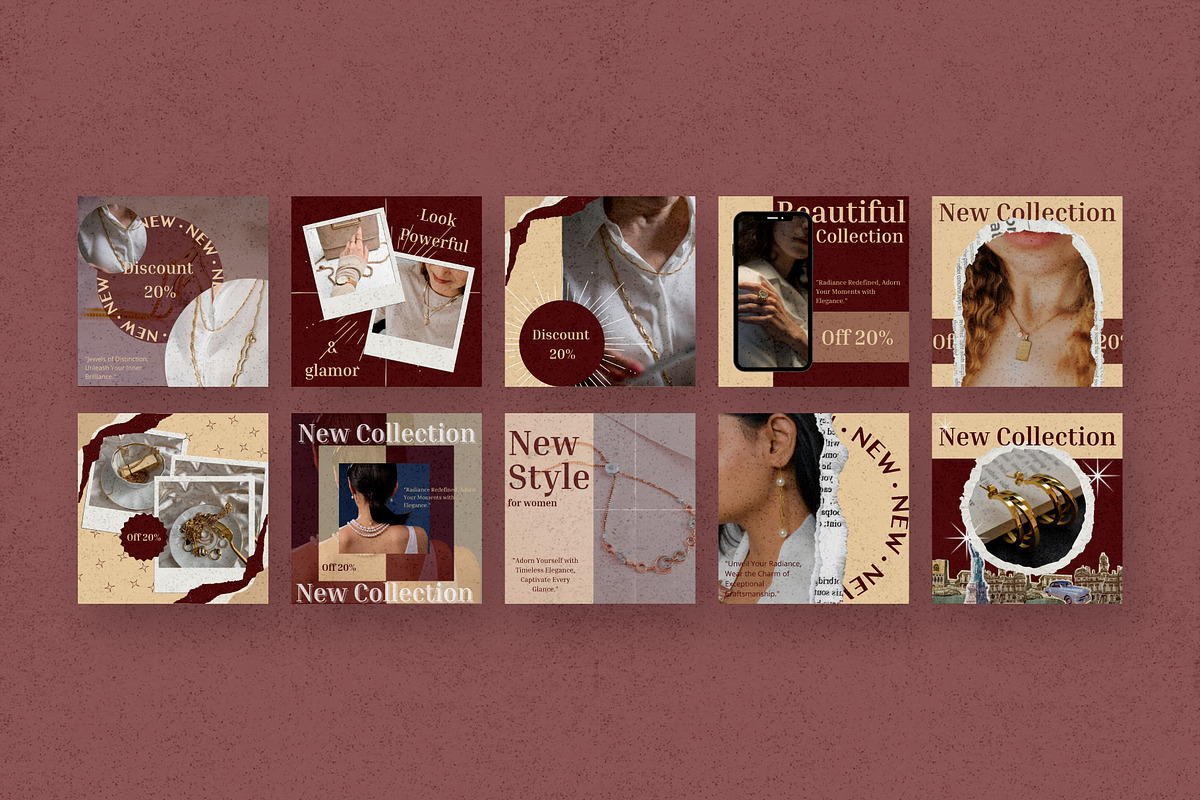 Aesthetic Instagram Templates Canva, a Social Media Template by Pixel Blend (Photo 4 of 5)
