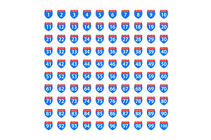Set Blank American Interstate