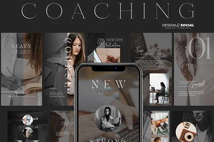 Coaches Instagram Stories Templates, a Social Media Template by design4social
