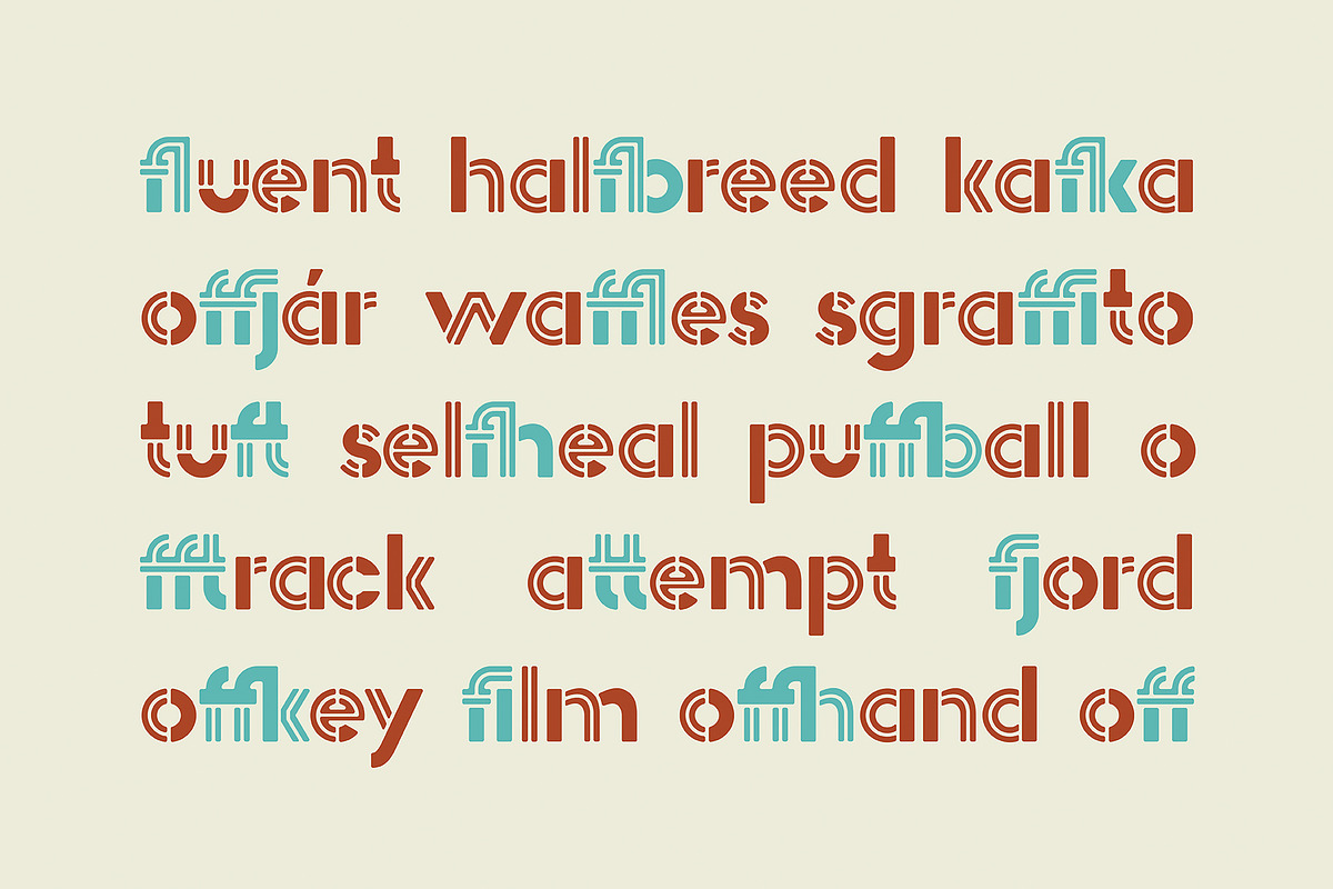 Pikolo Block Alter Font preview 7