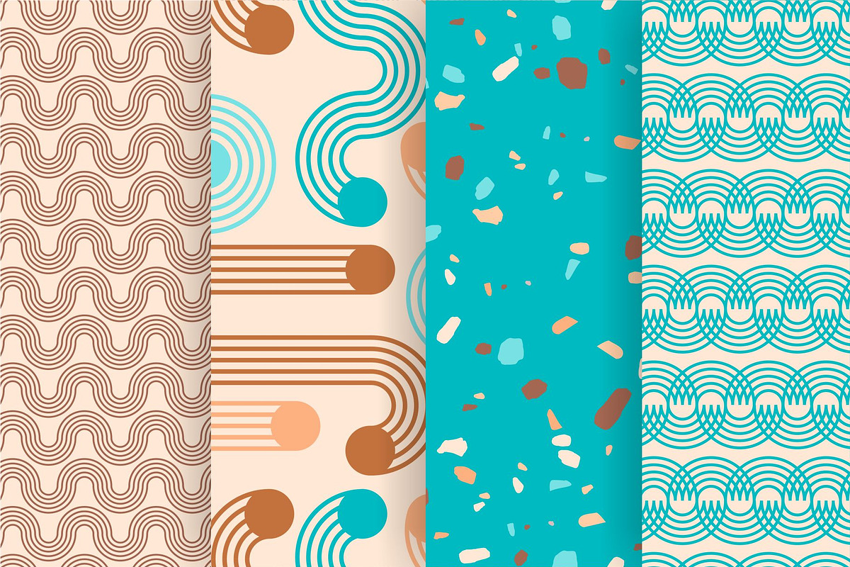 Contemporary Art. Seamless patterns, a Pattern Graphic by Nadia Grapes