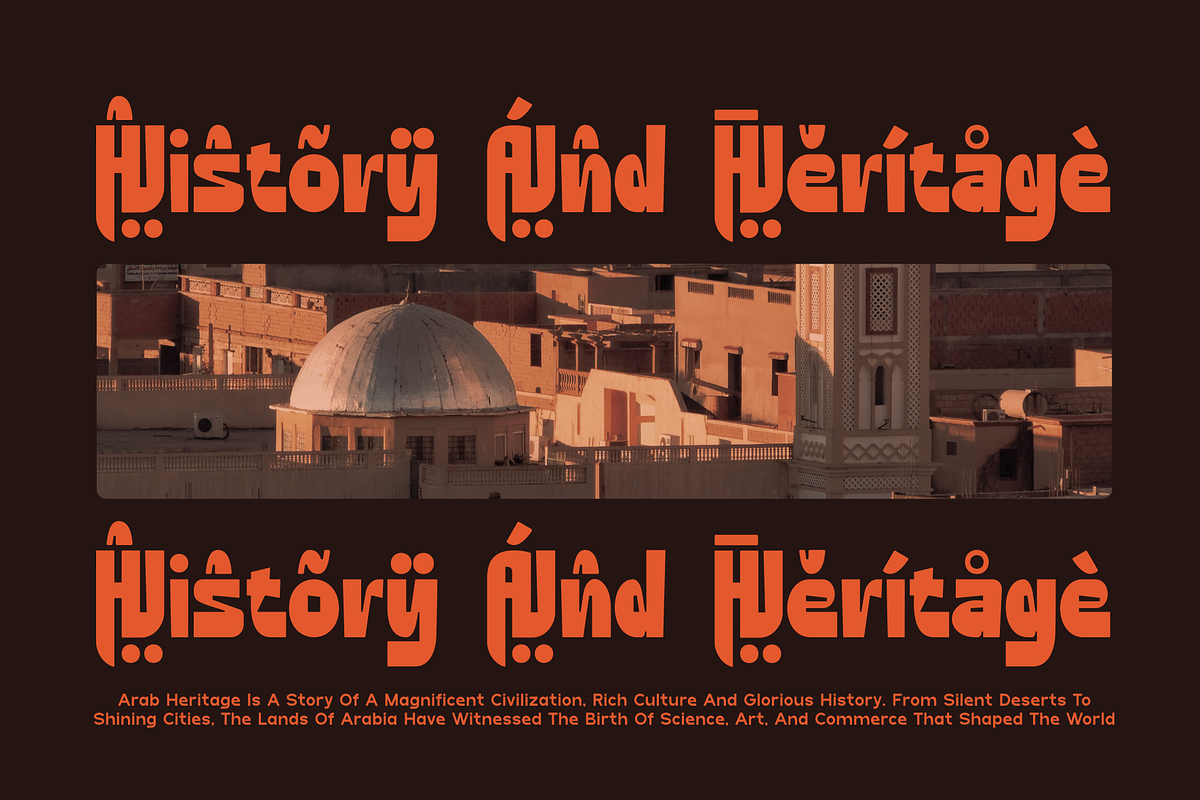 Wahiej - Arabic Decorative Font, a Handwritten Font by MaikoHatta (Photo 2 of 9)