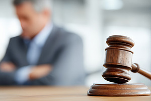 Wooden judge gavel on a desk, a Business Photo by MistyDay