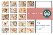 Whimsical Pink Pastel Fairies Papers, an Illustration by NiiiNArt (Thumbnail 4 of 8)