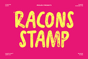 CS Racons Stamp, a Sans Serif Font by Craft Supply Co. (Thumbnail 1 of 8)