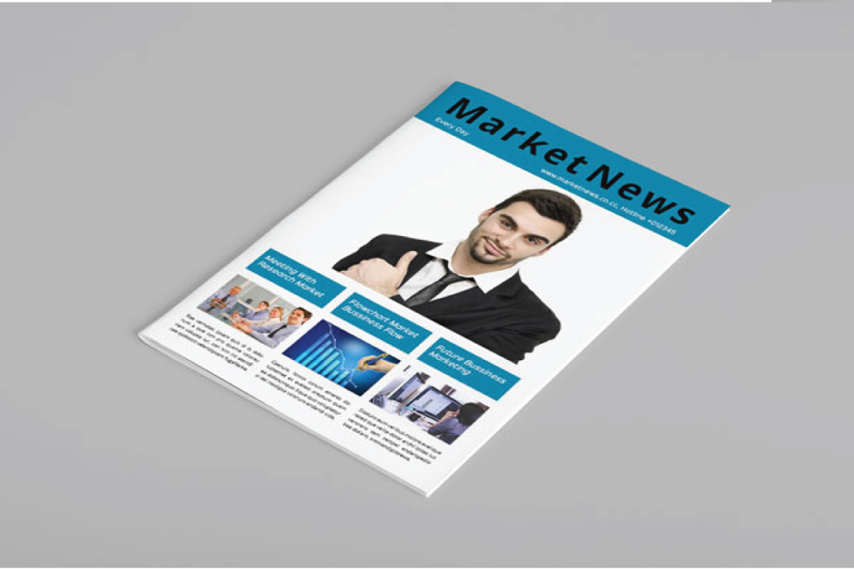 A4 Market News, a Brochure Template by marone (Photo 2 of 5)